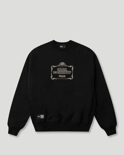 Geedup CDG Crewneck Black/Cream Sweatshirt