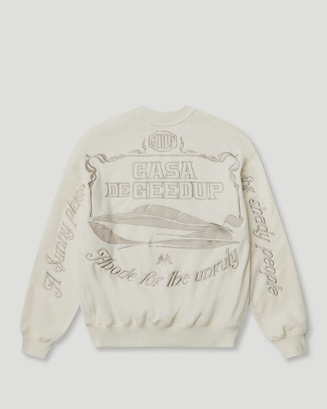 Geedup CDG Crewneck Tonal Cream Geedup CDG Crewneck Tonal Cream