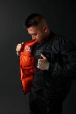 Geedup Team Logo/Handstyle Reversible Bomber Black/Orange
