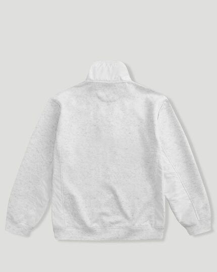 Geedup Core Logo Qtr Zip White Marle