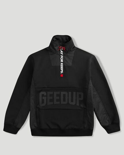 Geedup Core Logo Qtr Zip Black