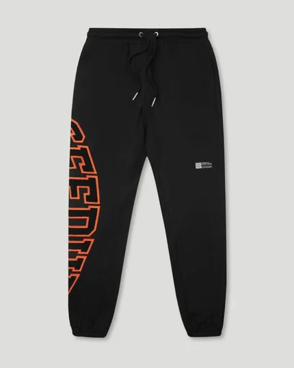Team Logo Track pants Black & Orange