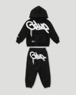 Geedup Handstyle Kids Tracksuit Black/White
