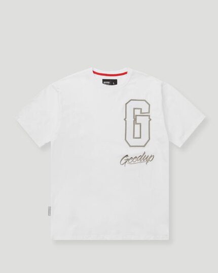 Geedup G Script Logo T-Shirt White