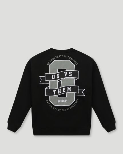 Geedup Us vs. Them Crewneck Black