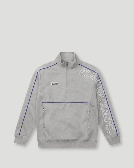 Geedup Play For Keeps Qtr Zip Grey/Blue