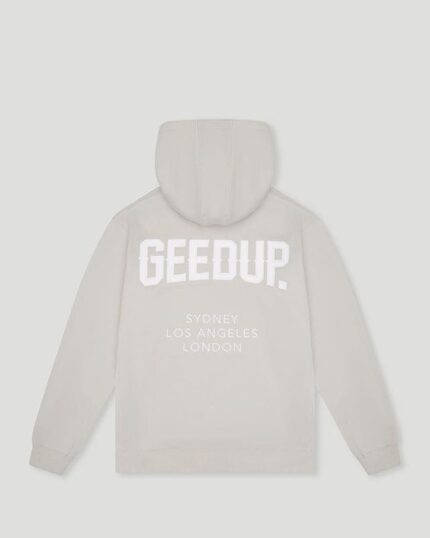Geedup Cities Grey/White Hoodie