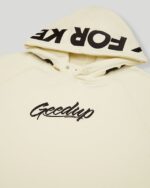 Geedup PFK/Script Cream Hoodie