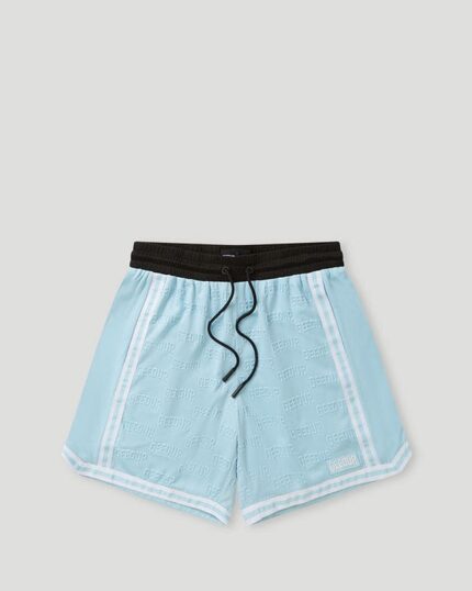 Emboss Mesh Shorts Light Blue