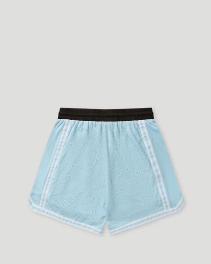 Emboss Mesh Shorts Light Blue