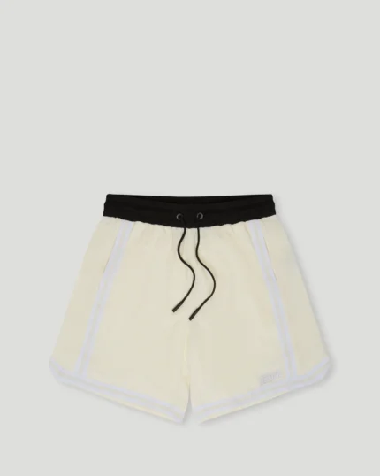Emboss Mesh Shorts off white