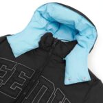 Geedup Team Logo Reversible Duck Down Jacket Baby Blue/Black