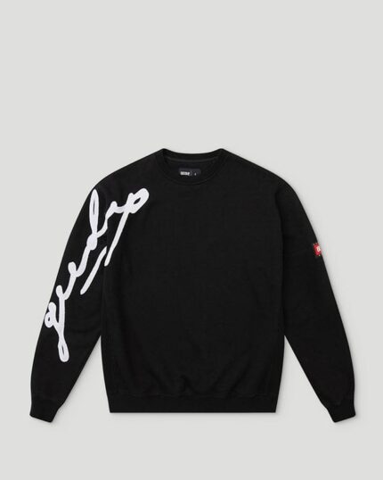Geedup Script Logo Crewneck Black