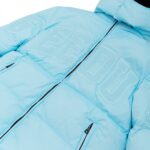 Geedup Team Logo Reversible Duck Down Jacket Baby Blue/Black