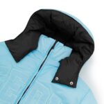 Geedup Team Logo Reversible Duck Down Jacket Baby Blue/Black