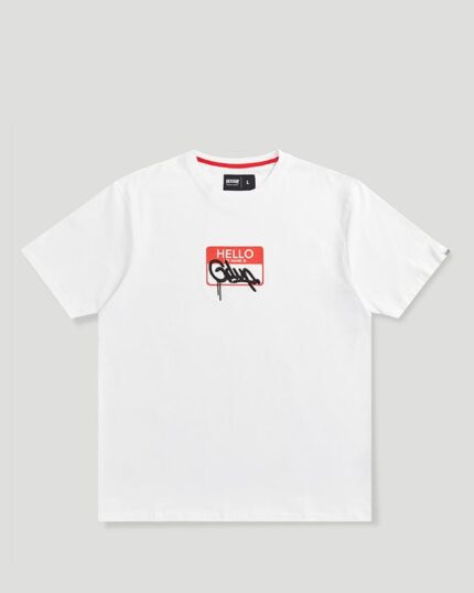 Geedup Sticker T-Shirt White