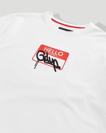 Geedup Sticker T-Shirt White