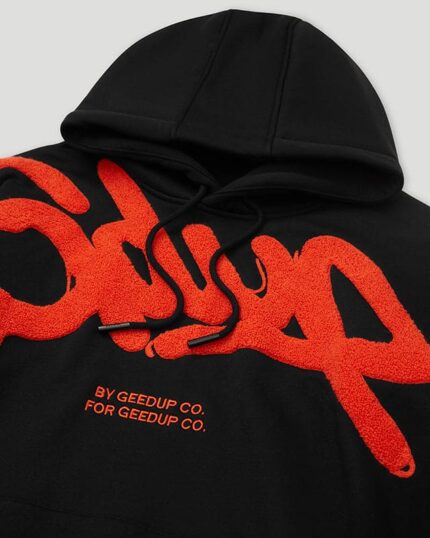 Geedup Hand style Black/Burnt Orange Hoodie