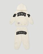 Geedup Team Logo Kids Tracksuit Buttercream/Black