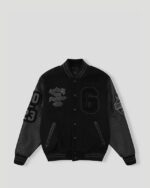 Geedup 13YR PFK Varsity Jacket Black/Black