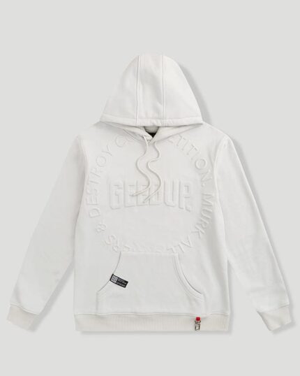 Geedup O/S Emblem Emboss Ice Grey Hoodie