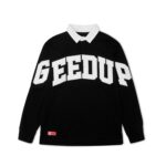 Geedup O/S Team Logo Rugby Jersey Black