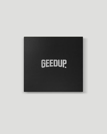 Geedup Core Logo Reversible Puffer Jacket Black/White