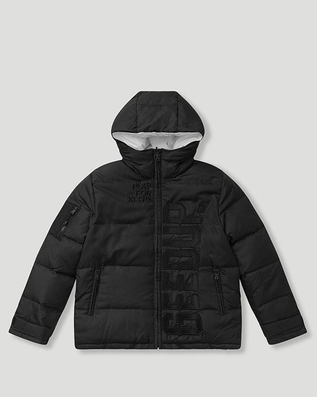 Geedup Core Logo Reversible Puffer Jacket Black/White Geedup Core Logo Reversible Puffer Jacket Black/White