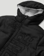 Geedup Core Logo Reversible Puffer Jacket Black/White