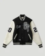 Geedup x Trapstar Letterman Jacket Black/White/Grey