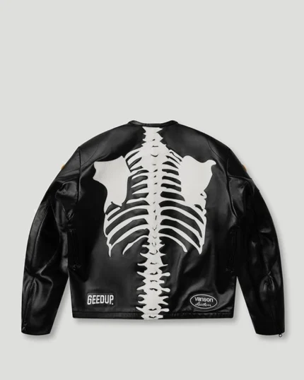 Geedup x Vanson Bones Jacket Black/White