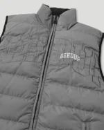 Geedup Handstyle/Team Logo Puffer Vest Black/Grey