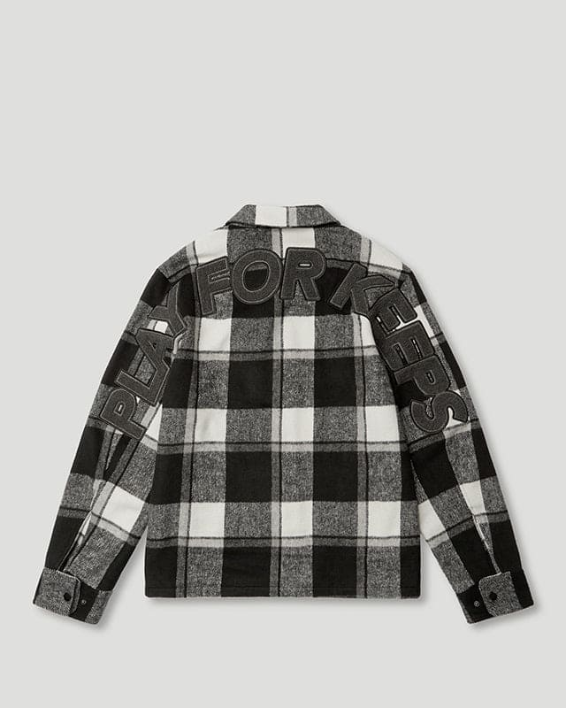 Geedup PFK Flannel Jacket Black/White/Cream Geedup PFK Flannel Jacket Black/White/Cream