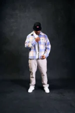 Geedup PFK Flannel Jacket Light Blue/Cream/White