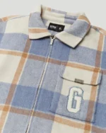 Geedup PFK Flannel Jacket Light Blue/Cream/White