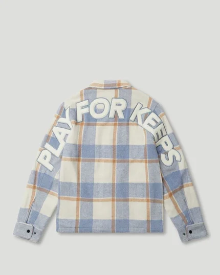 Geedup PFK Flannel Jacket Light Blue/Cream/White