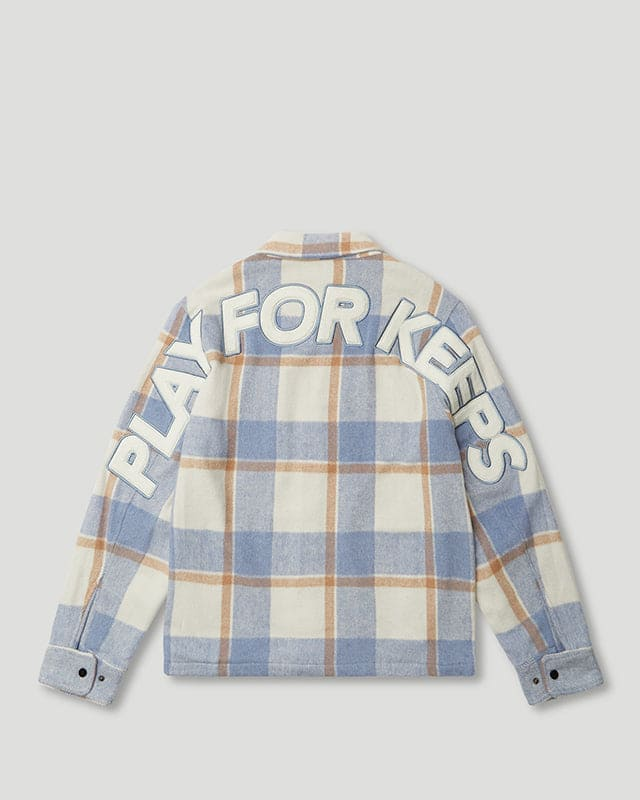 Geedup PFK Flannel Jacket Light Blue/Cream/White Geedup PFK Flannel Jacket Light Blue/Cream/White