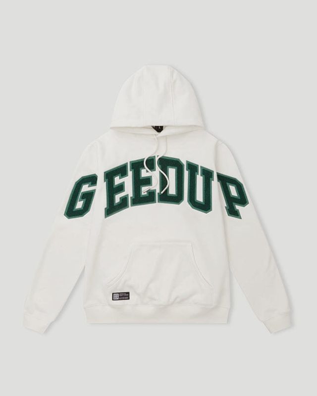 Geedup Team Logo White/Green Hoodie Geedup Team Logo White/Green Hoodie
